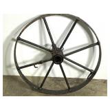 Sm. Antique Iron Wheelbarrow/Cart Wheel