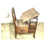 Antique Moulthrop Childs Oak Wooden Desk