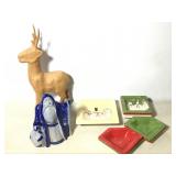 Ceramic Wizard, Paper Mache Deer, +