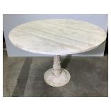 Marble Top Table With Metal Leg