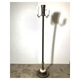 Metal Floor Lamp w/ Marble Base (No Shade)