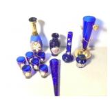 Cobal t blue Glass Vases +