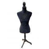 Black Felt Covered Plastic Dress Form