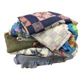 Quilts & Blankets -Soft Goods Lot - Some Hand Made