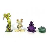 Mixed Media Novelty Frog Figures