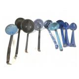 9 Enamelware Ladles Spoons