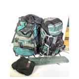 Large Osprey Hiking Pack w Tent +