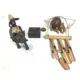 Bamboo Elephant Wind Chime And Statue +