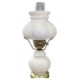 Milkglass Hurricane Lamp