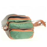 Partial Leather Handbag