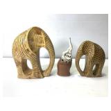 Ceramic Elephant Sculptures