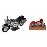 2 Completed Motorcycle Models Maisto+
