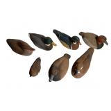 7 Handcrafted Resin Duck Reproductions