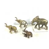 Metal Elephant Sculptures