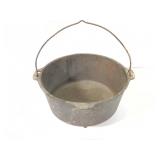 Cast Iron Footed Cooking Pot w/ Handle