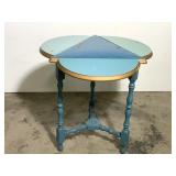 Geometric Triple Drop Leaf  Parlor Table