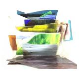 Misc Broken Stained Glass Sheets + Pieces