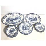 Ironstone Johnson Bros Coaching Scenes Plates