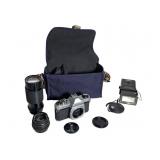 Pentax K1000 Camera Lenses Flash Case