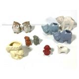 Small Ceramic Planters Salt & Peppers