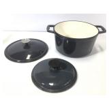Enameled Cast Iron Lidded Cooking Pot