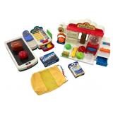 Childrens Grocery Store And Cash Register