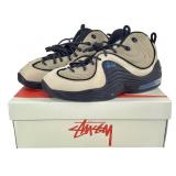 NOS Nike Stussy X Air Penny II SP Sz 10 Rattan Blk