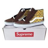NOS Vans SK8-HI Pro Supreme Diamond Pl. Brn Sz 10