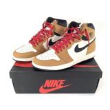 Air Jordan 1 Retro High OG Sz 10 Gld H. Blk Sail