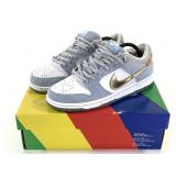 Nike SB Dunk Low Pro OS Wht. / Metailc Gold Sz 10.