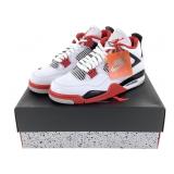 Air Jordan 4 Retro Fire Red / Tech Grey Mens Sz 10