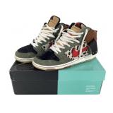 Nike SB Dunk High Pro QS Fir/Red Mens Sz 10