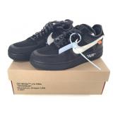 RARE OW NOS The10 Nike Air Force 1 Low Blk WH Cone