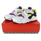 Nike Air Huarache Sz 10 Wht  Neon Yellow Magenta