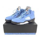 Air Jordan5 Retro SE UNC University Blue Blk Sz 10