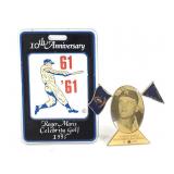 BGCB Knight Roger Maris Pin & 10th An Golf Badge