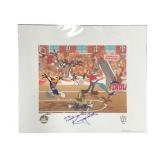 Bob Knight signed Looney Toon Print 2/3