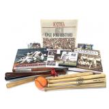 MLB Baseball Books, Bats, DVD Cards +