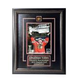 Framed Jonathan Toews Autographed Photo w/COA