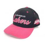 LA Lakers Snapback Ball Cap - Black/Pink