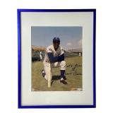Framed 8" x 10" Ernie Banks Autographed Photo