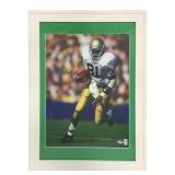 ND Tim Brown Autographed Photo w/ COA Sticker