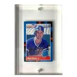1988 Mark Grace Signed Donruss Baseball Card