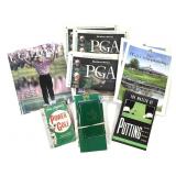 PGA Golf Books, Scorecards, Magazines