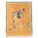LeRoy Neiman Basketball Print 1972