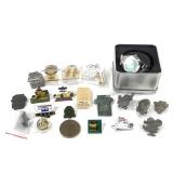 Racing & Golf Souvenir Pins + Watch