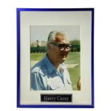 Framed Harry Caray Autographed Photo w/ COA