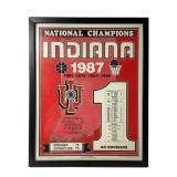 Framed 1987 NCAA Basketball Championship Poster