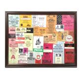 Framed Press Passes