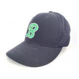 Navy Blue Mesh Cap w/ Green B